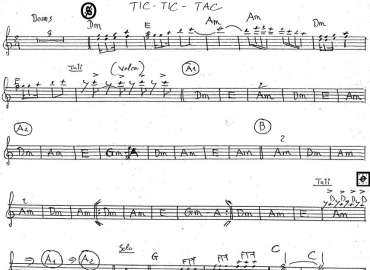 Tic-Tic-Tac sheet nhạc đệm