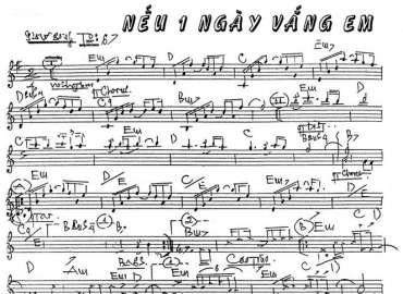 Nếu Một Ngày Vắng Em sheet nhạc đệm