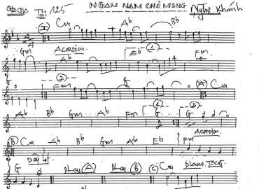 Ngàn Năm Chờ Mong sheet nhạc đệm