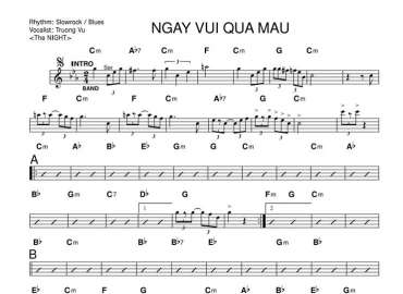Ngày Vui Qua Mau sheet nhạc đệm