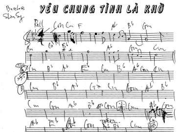 Yêu Chung Tình Là Khờ sheet nhạc đệm