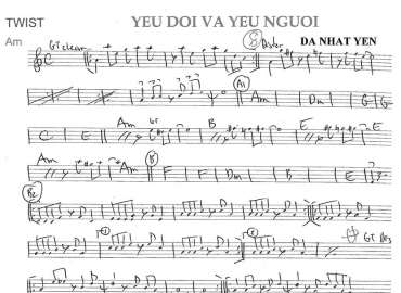 Yêu Đời Và Yêu Người sheet nhạc đệm