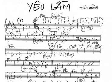 Yêu Lầm sheet nhạc sheet nhạc đệm