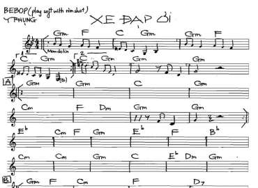 Xe Đạp Ơi sheet nhạc đệm