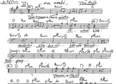 Xa Khơi sheet nhạc đệm