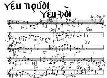 Yêu Người Yêu Đời sheet nhạc đệm