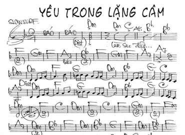 Yêu Trong Lặng Câm sheet nhạc đệm