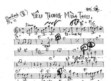 Yêu Trong Mùa Thu sheet nhạc đệm