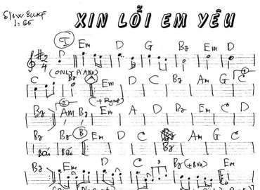 Xin Lỗi Em Yêu sheet nhạc đệm