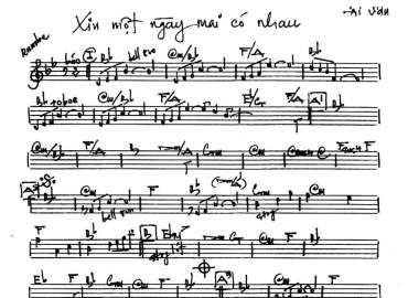 Xin Một Ngày Mai Có Nhau sheet nhạc đệm