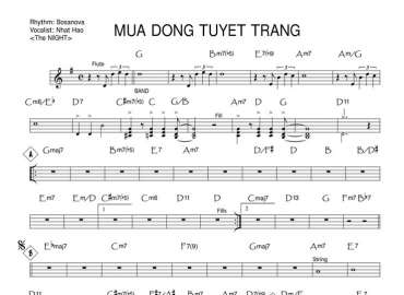 Mùa Đông Tuyết Trắng sheet nhạc đệm