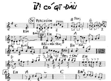 Ừ! Có Gì Đâu sheet nhạc đệm