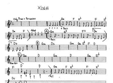 Xinh sheet nhạc đệm