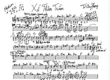 Xứ Thâm Trầm sheet nhạc đệm