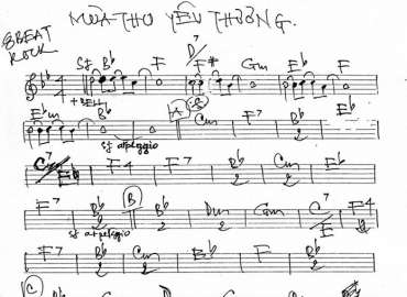 Mùa Thu Yêu Thương sheet nhạc đệm