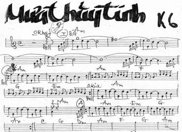 Mưa Thủy Tinh sheet nhạc đệm