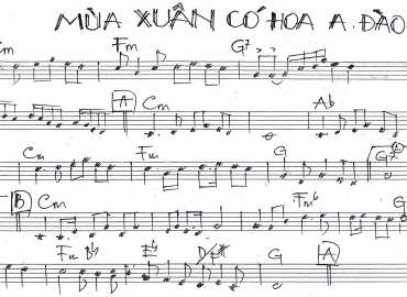 Mùa Xuân Có Hoa Anh Đào sheet nhạc đệm