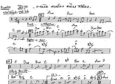 Mùa Xuân Đầu Tiên 2 sheet nhạc đệm