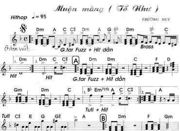 Muộn Màng 2 sheet nhạc đệm