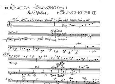 Hòn Vọng Phu sheet nhạc đệm
