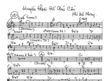 Huyền THoại Hồ Núi Cốc sheet nhạc đệm