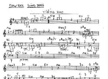 Tiếng Rao sheet nhạc đệm