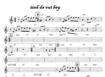 Tình Đã Vụt Bay sheet nhạc đệm