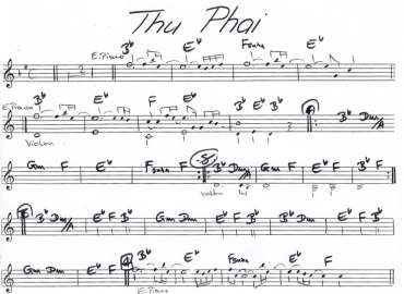 Thu Phai sheet nhạc đệm