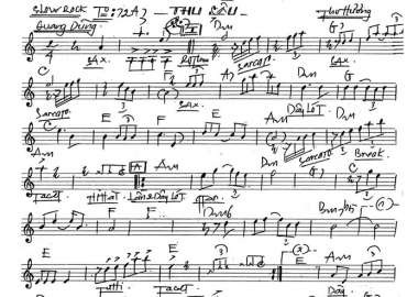 Thu Sầu sheet nhạc đệm