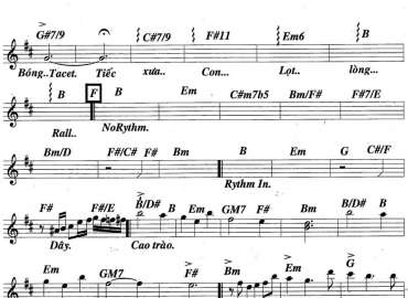 Thuyền Viễn Xứ 2 sheet nhạc đệm