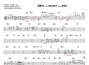 Tiễn sheet nhạc đệm