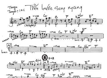 Tiễn Bước Sang Ngang sheet nhạc đệm