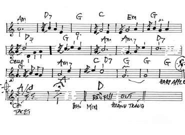 Tiếng Đàn Bầu 2 sheet nhạc đệm