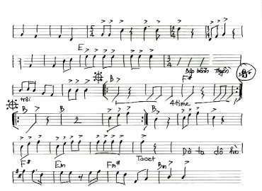 Tiếng Đàn Chài 2 sheet nhạc đệm