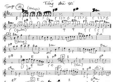 Tiếng Đàn Tôi sheet nhạc đệm