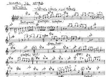 Tiếng Lòng Xao Động sheet nhạc đệm