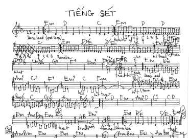 Tiếng Sét sheet nhạc đệm