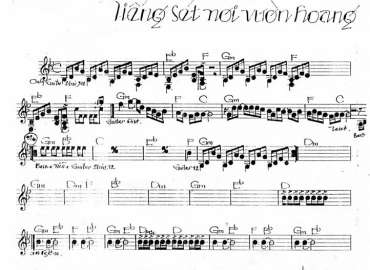 Tiếng Sét Nơi Vườn Hoang sheet nhạc đệm