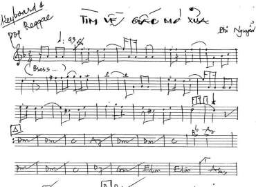 Tìm Về Giấc Mơ Xưa Sheet Nhạc đệm