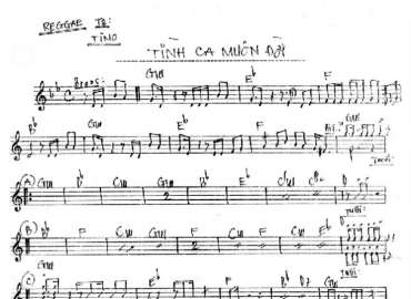 Tình Ca Muôn Đời Sheet Nhạc đệm