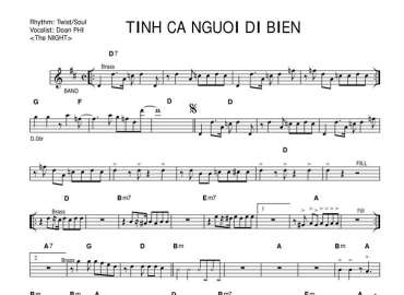 Tình Ca Người Đi Biển Sheet Nhạc đệm