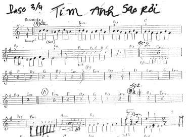 Tim Anh Sao Rơi Sheet Nhạc đệm