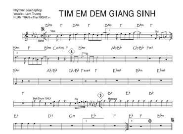 Tìm Em Đêm Giáng Sinh Sheet Nhạc đệm