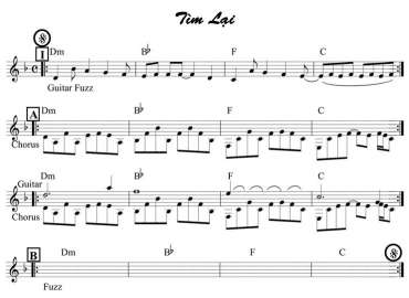 Tìm Lại Sheet Nhạc đệm
