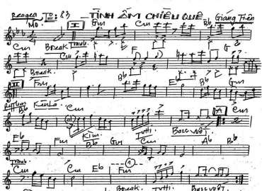 Tình Ấm Chiều Quê Sheet Nhạc đệm