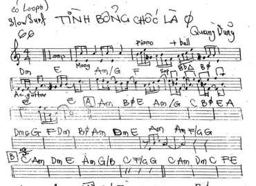 Tình Bổng Chốc Là Không Sheet Nhạc đệm