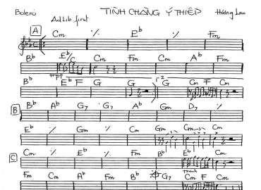 Tình Chàng Ý Thiếp Sheet Nhạc đệm