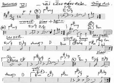 Vài Lần Đón Đưa sheet nhạc đệm