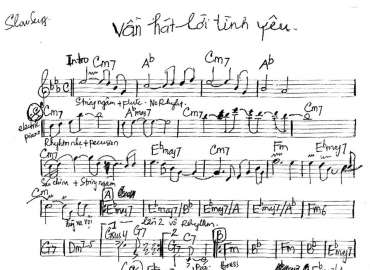 Vẫn Hát Lời Tình Yêu sheet nhạc đệm