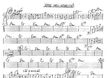 Vẫn Mãi Mong Chờ sheet nhạc đệm